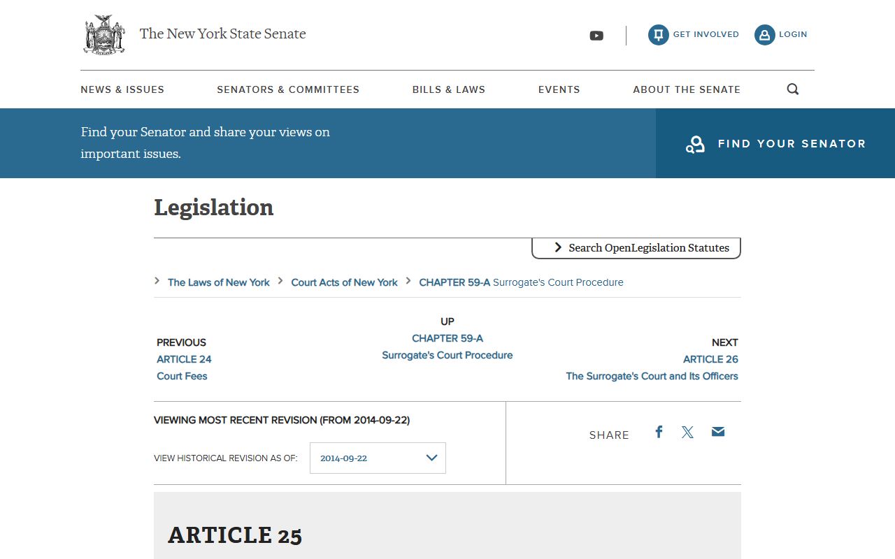 Surrogate's Court Procedure Act Article 25 governing Kings County probate wills